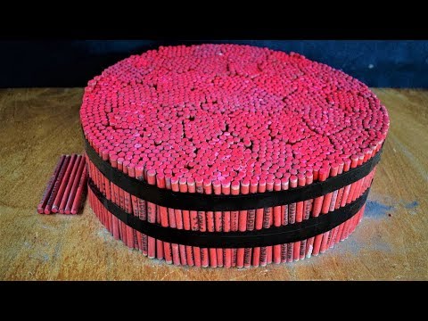 EXPERIMENT 10000 FIRECRACKERS SHOTS AT ONCE (UNBELIEVABLE)
