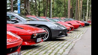 Ferrari paradise!! almost 100 ferraris lined up including 458
speciale, 430 scuderia, gtc4 lusso and super rare 250 gt tdf. located
in espoo, finland. sorry ...