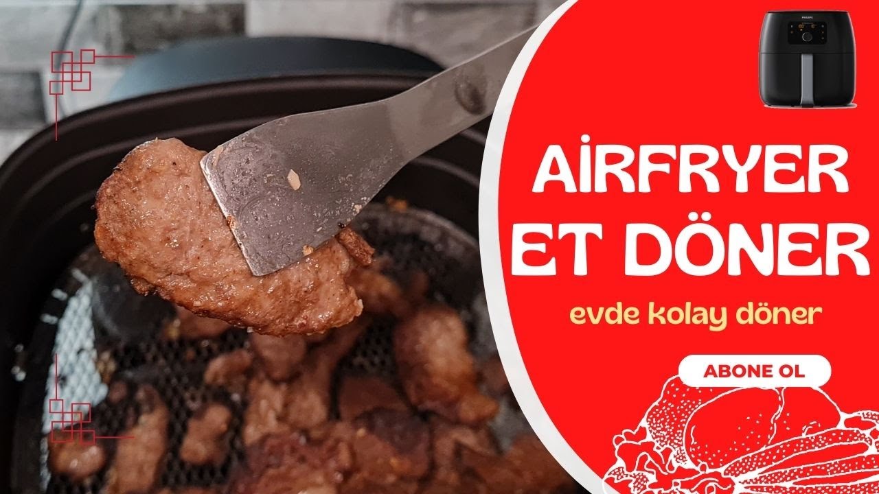 Airfryerda evde et döner tarifi – Airfryer yemek tarifleri – Airfryerda pratik tarifler