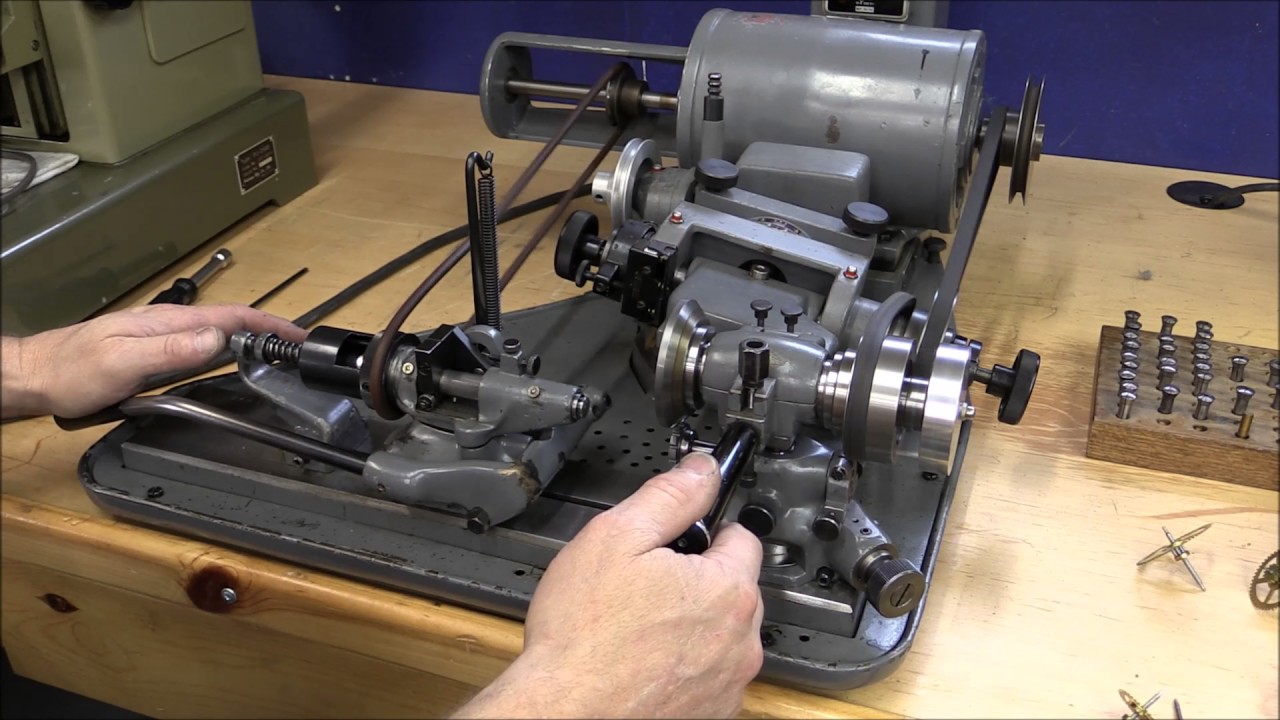 Hauser type 241 pivot polisher / burnisher for clock pivots YouTube