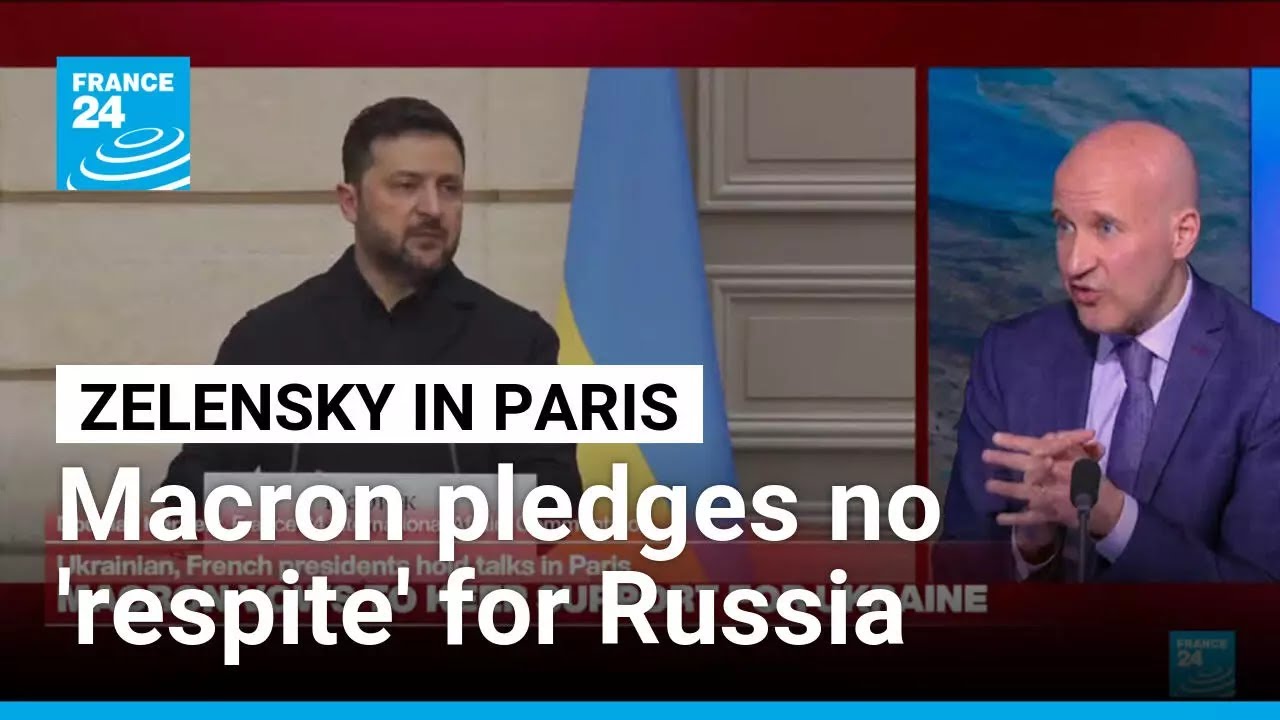 Zelensky in Paris: Macron pledges no 'respite' for Russia despite Mideast war • FRANCE 24 English