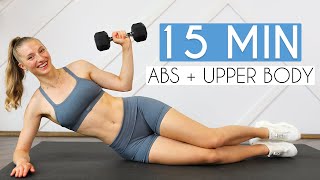 15 min TONED ARMS & ABS (Upper Body   Core Burn)