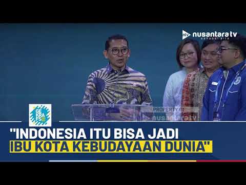 Wamen Fadli Zon di Kongres Gekraf: Indonesia Itu Bisa Jadi Ibu Kota Kebudayaan Dunia | NTV