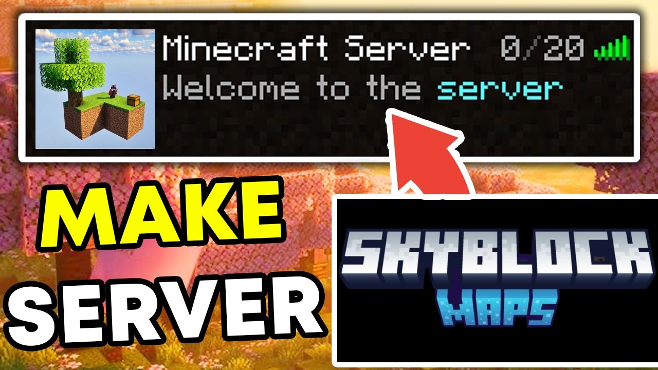 How to Make A SkyBlock Server in Minecraft - YouTube