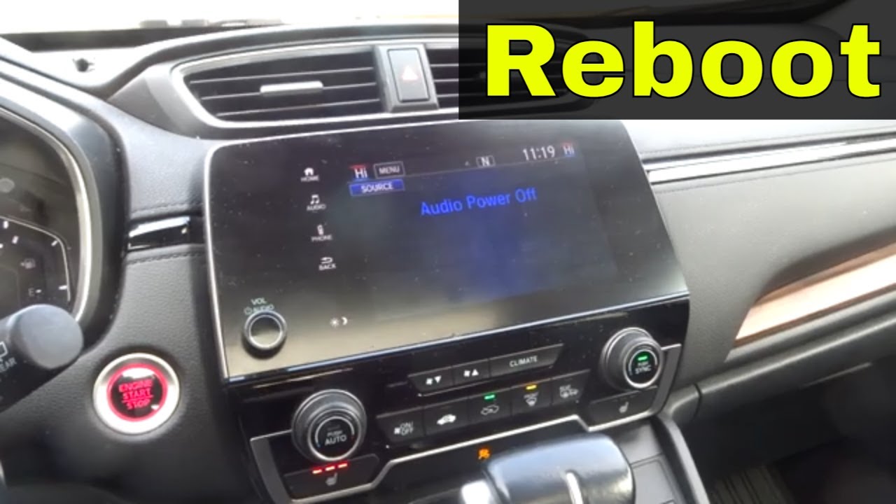 How To Reboot Honda CR-V Infotainment Screen-Easy Tutorial - YouTube