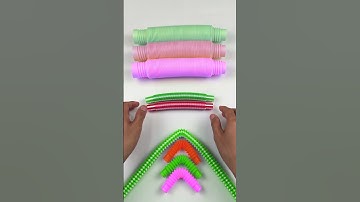 Satisfying Pop Tube Robot Style #diy #asmr #satisfying #creative #poptubesound  #robot #oddasmr