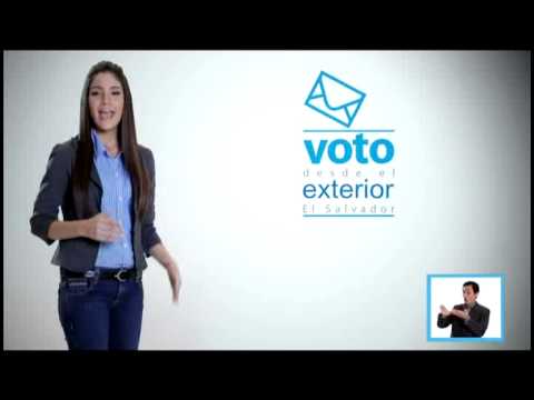 Voto desde Exterior - TSE El Salvador