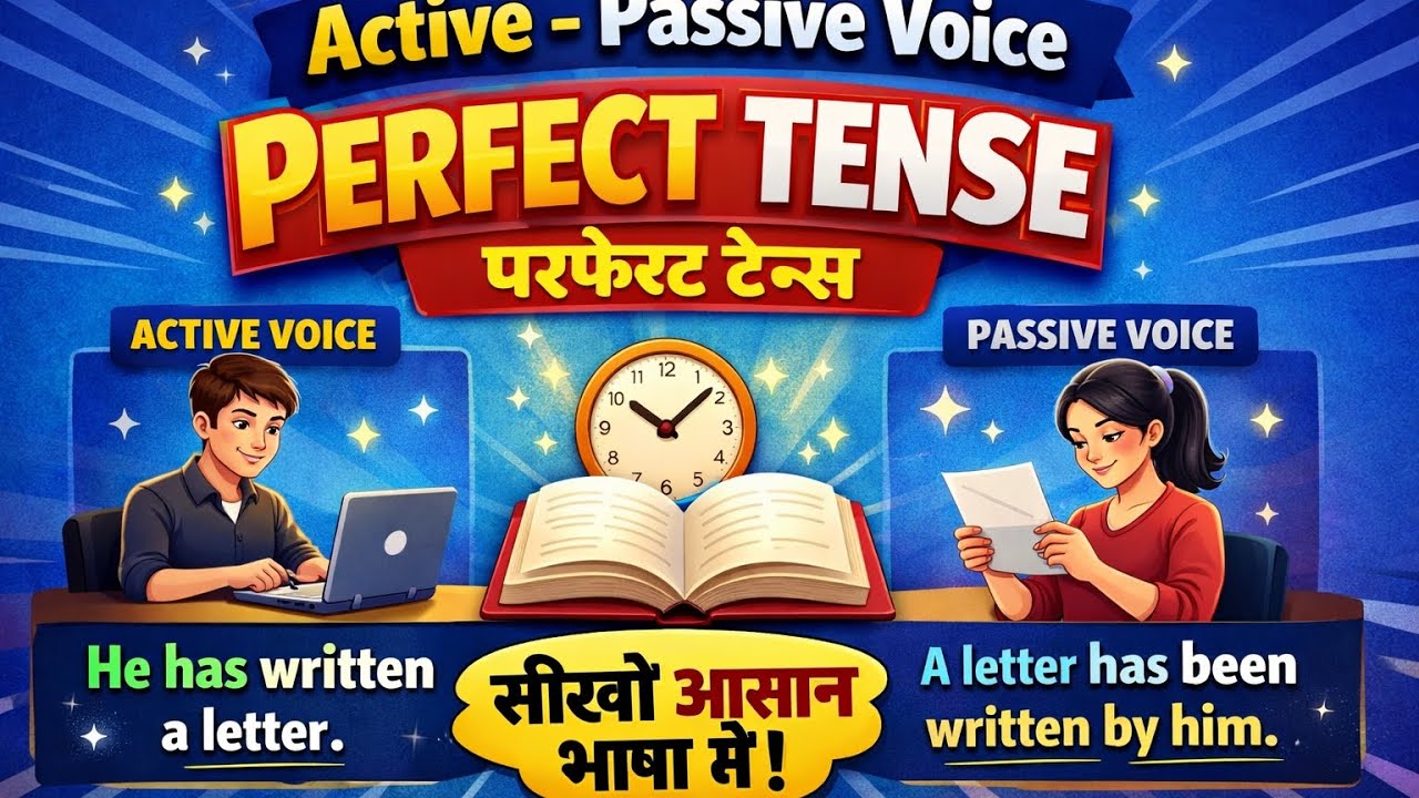 Active and Passive Voice in the Perfect Tense(class -3)