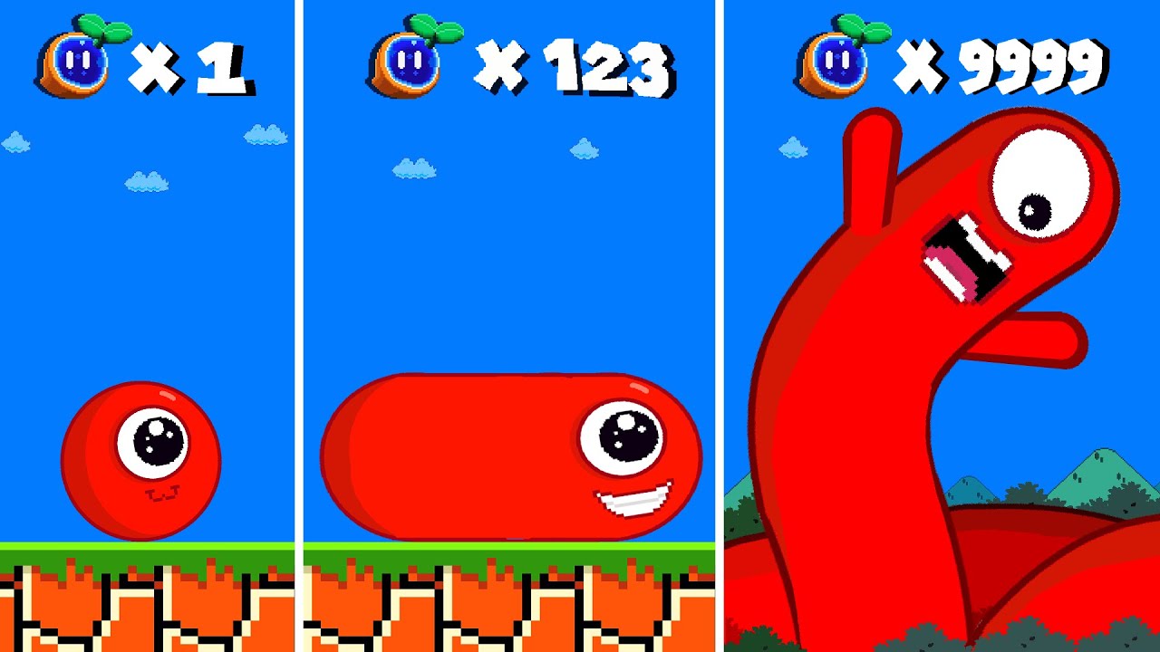 Finish The Pattern? Circle Block turns into LONGEST Numbers in Mario Maze | GM Animation