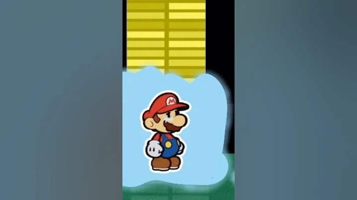 Paper Mario Banana Cat Accident 24 fps #animation #bananacat #framebyframe