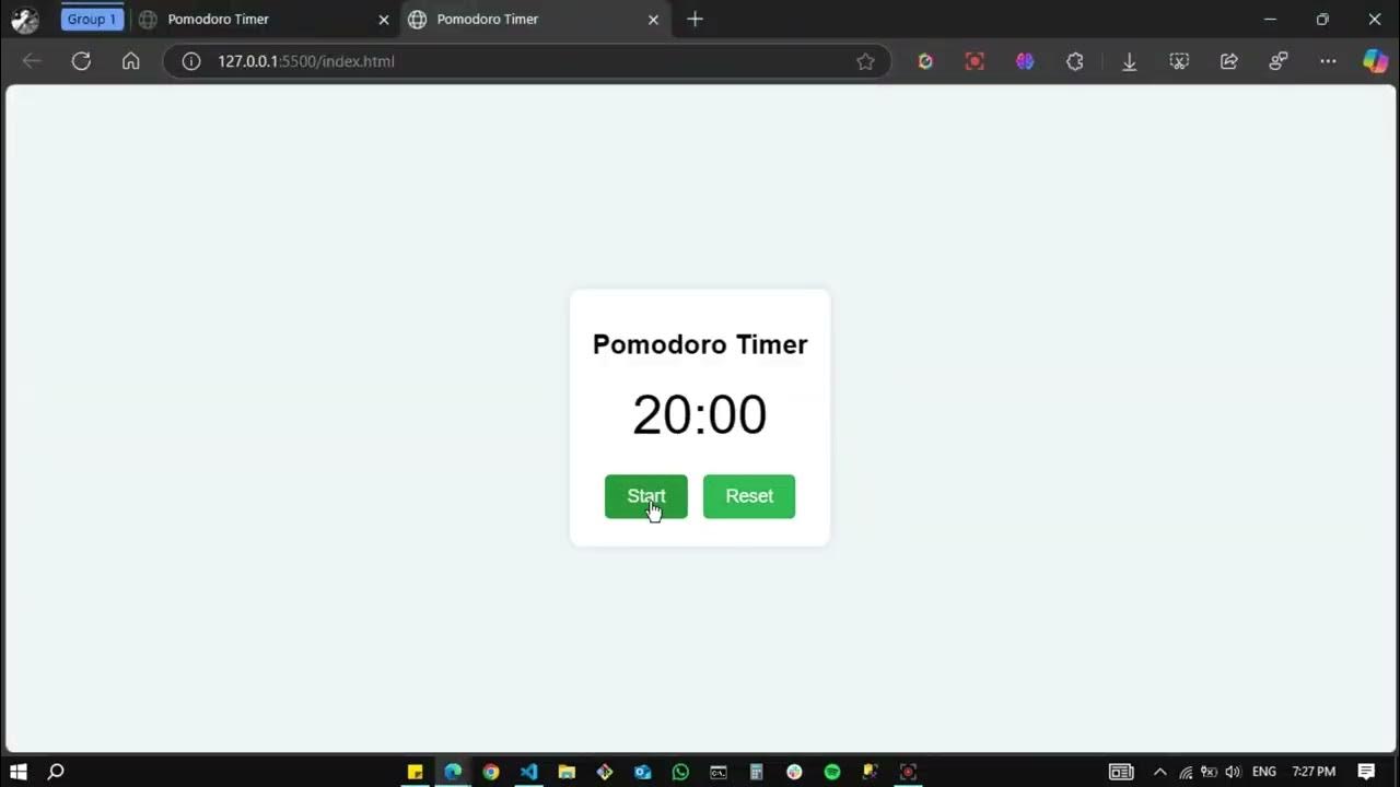 Pomodoro Timer: HTML, CSS, JavaScript Code - YouTube