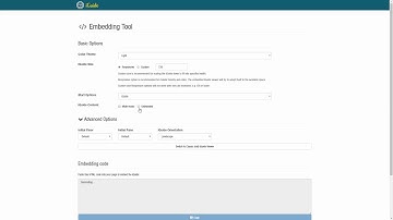 iGUIDE Embedding Tool