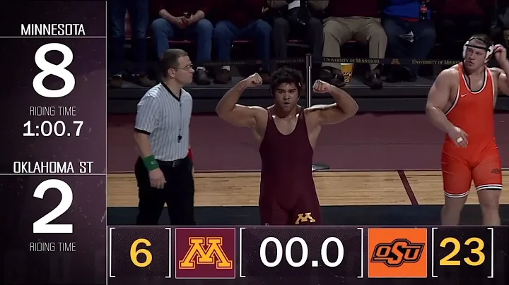 Gophers' Gable Steveson Defeats Okla. State's Dere...