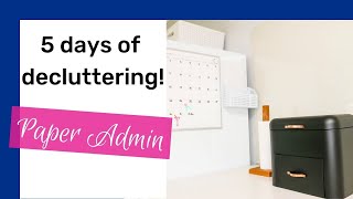 How to declutter and organize papers at home | Organize paper clutter!