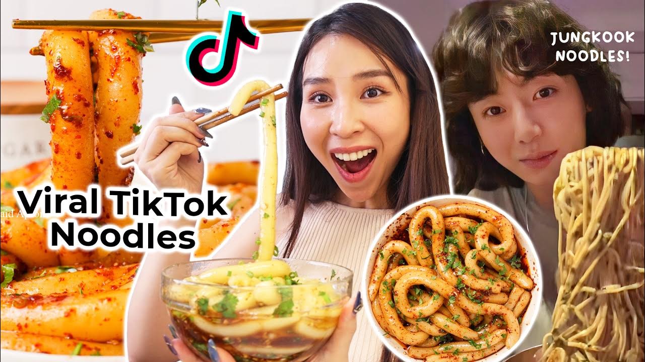 I Tried Viral TikTok Noodle Recipes 🍜 YouTube