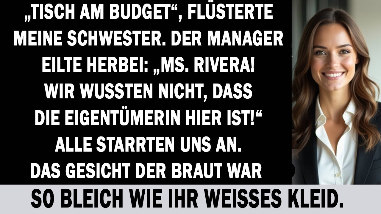Meine Schwester zeigte auf Tisch 27, direkt neben der Küchentür, und lächelte herablassend. „Machst du immer noch diese Hotelarbeit in Übersee? Valst Reservierungen oder so?“, fragte sie, während...