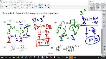 Unit 7 3 1 Solving Exponential Equations