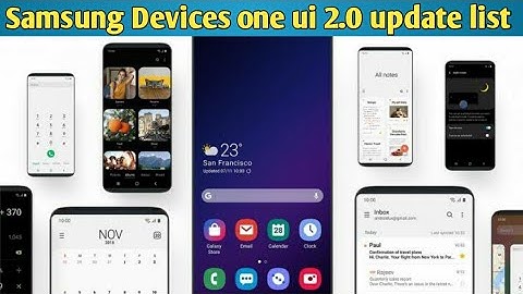 Samsung devices One ui 2.0 with Android 10 new update list | s9, note 9, j6, j8, s8, a50, M20, M30