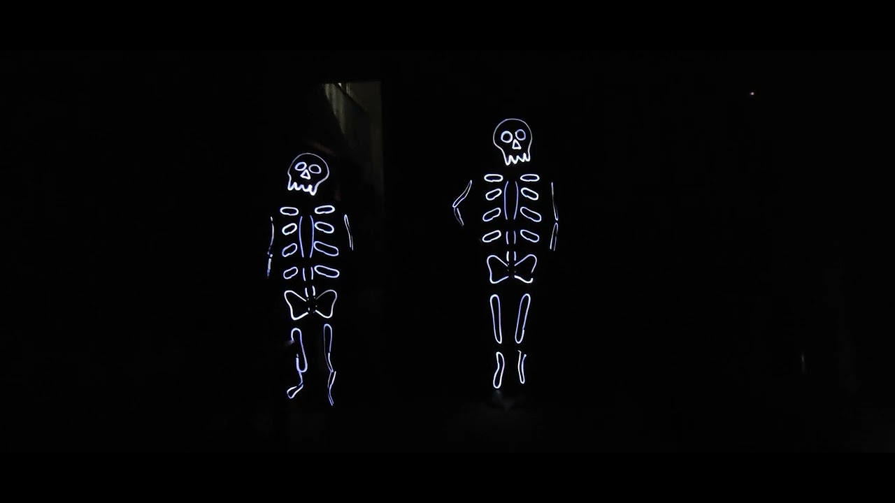 Tipsy Elf LED light up Skeletons 