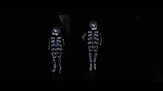 Tipsy Elf LED light up Skeletons #halloween #scary #skeleton 