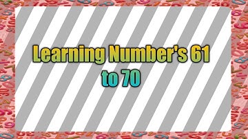 Learning Numbers 61 to 70 Spelling English | How to Write Numbers for Children | Write Numbers 61-70