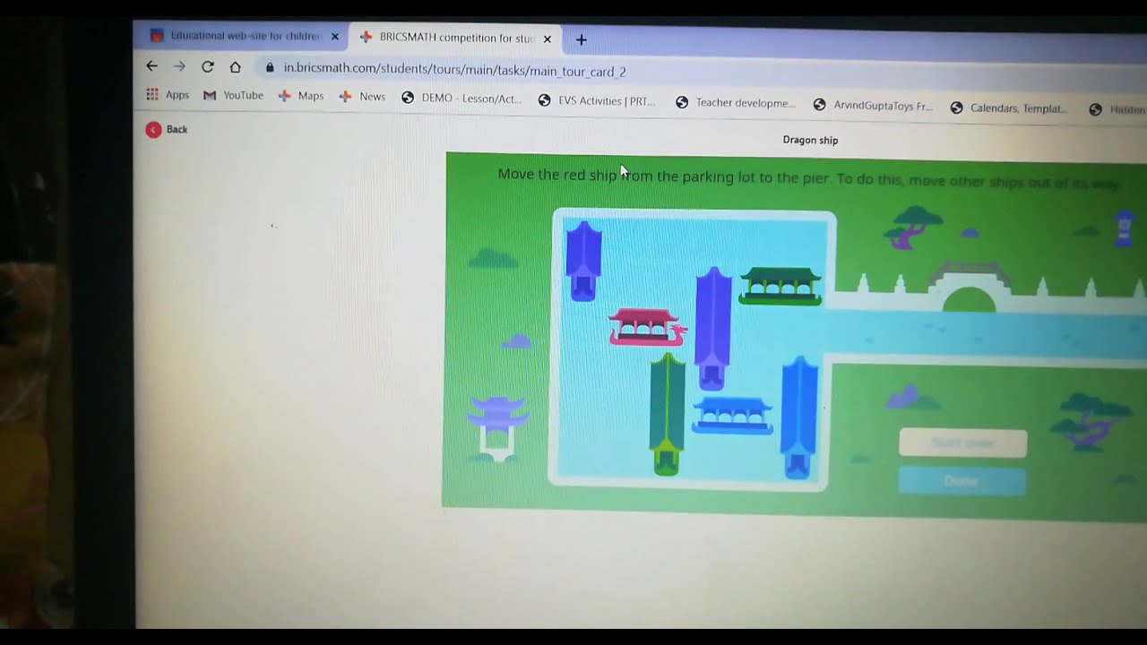 Bricsmath Dragon Ship task solved