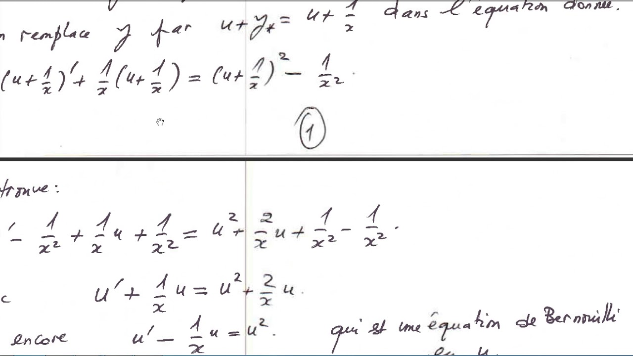 TD5 Équations différentielles pour L1 - YouTube