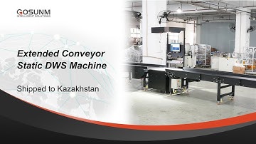 Custom static DWS with two powered conveyor belts