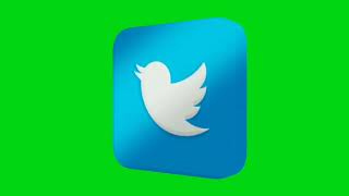 3D SPINNING LOGO- Twitter | Green Screen Master