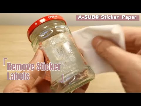 Remove Labels | How To Remove Labels From Glass Bottles | How To Remove Stickers From Glass | A-SUB®