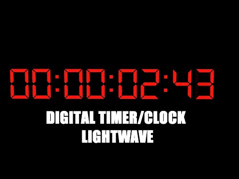 Digital Timer or Clock in LightWave