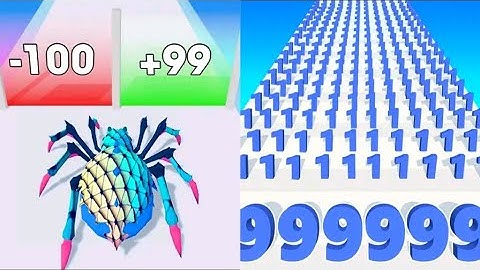 Spider Evolution Run VS Number Masters IOS Android Gameplay Walkthrough, Tiktok Mobile Gameplay