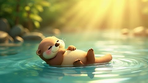 This Otter’s Schedule: Float. Nap. Repeat !