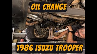 Oil Change | 1986 Isuzu Trooper #isuzutrooper