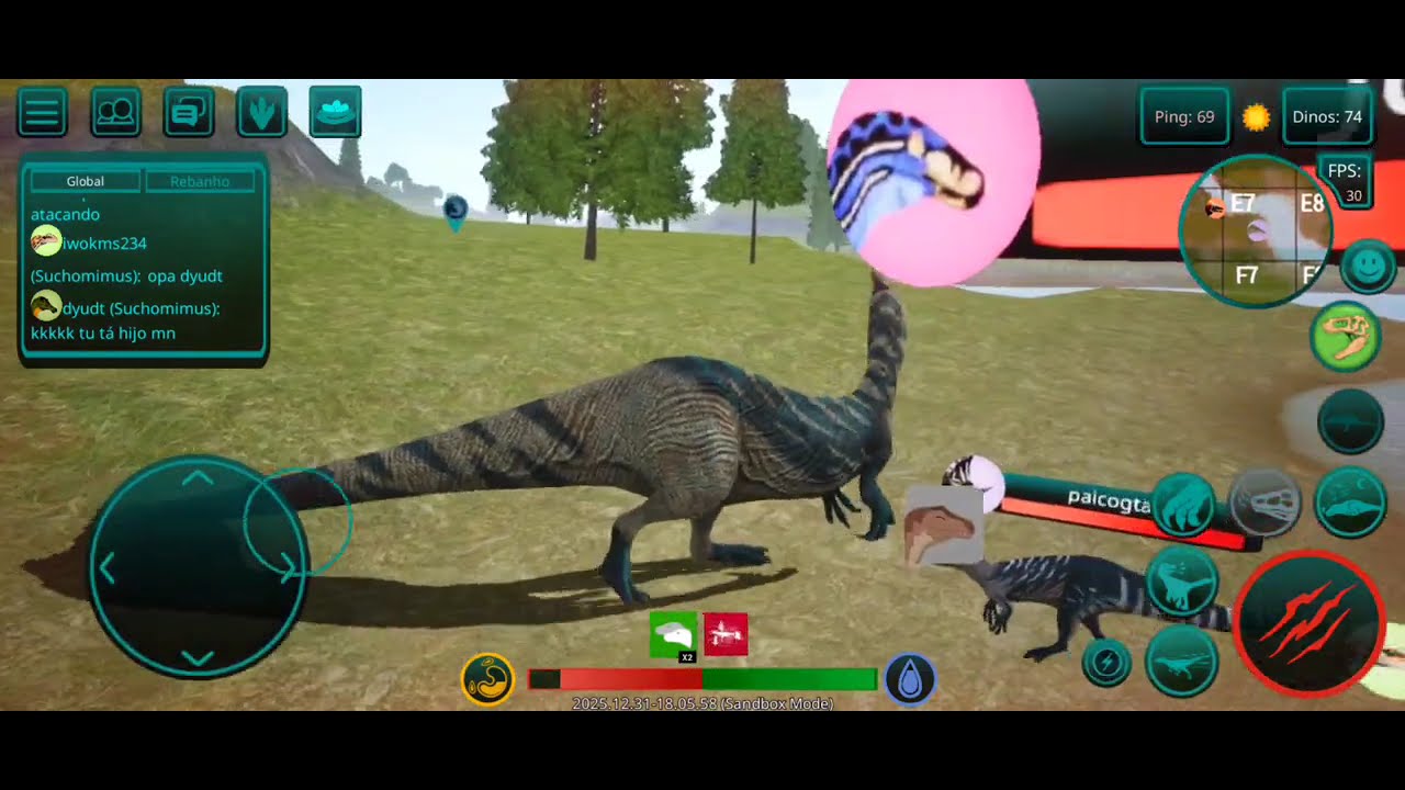 VIDA DE SUCHOMIMUS EM SANDBOX