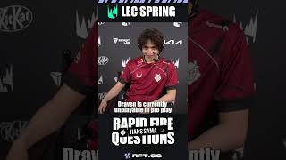 The best team ever in your career? Hans Sama's Yes or No #lolesports #lec #g2esports