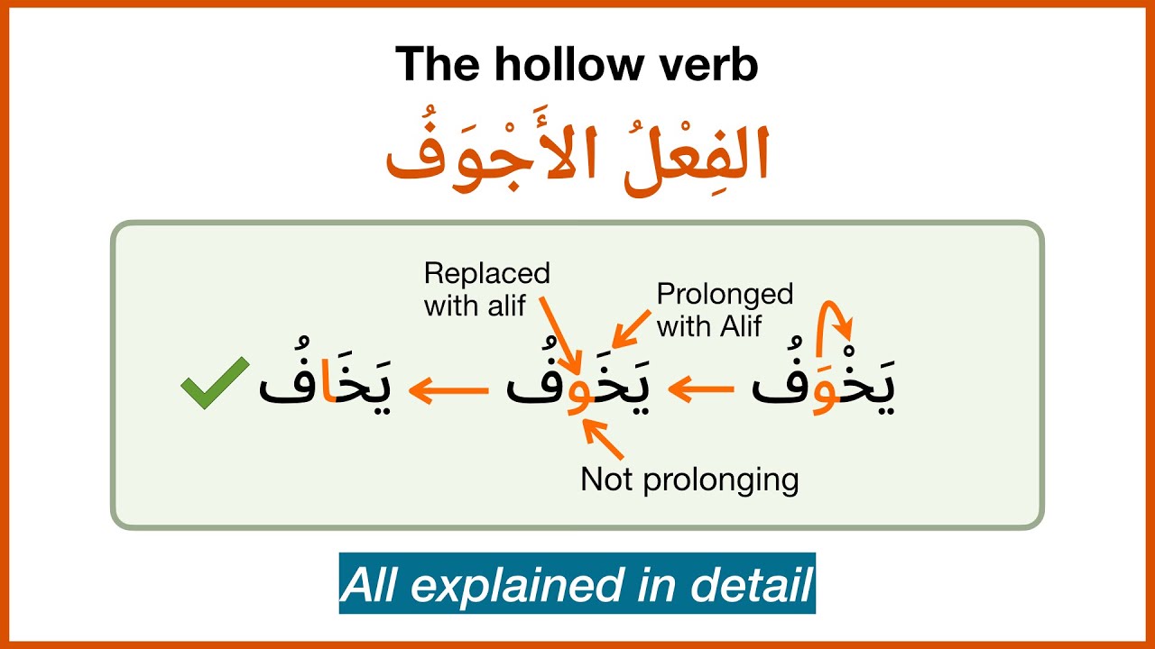 The Hollow Verb (الأجوف): Everything You Need to Know