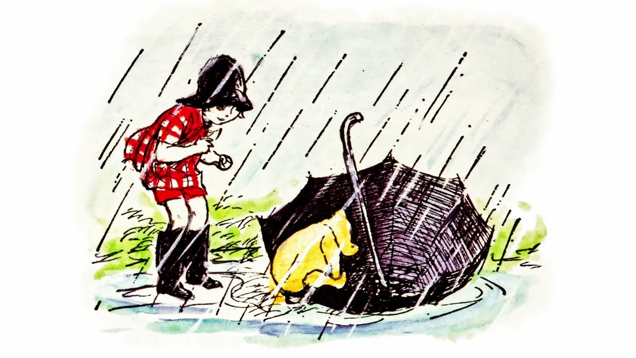 Winnie-the-Pooh chapter 9 in which Piglet is entirely surrounded by water.