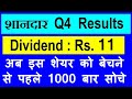 Dividend rs 11   q4 results  fundamentally strong share for long term investment  smkc