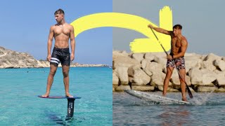 How Fast Can A Pump Foiler Learn The Paddle Up?