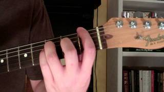 how to play the fm6 chord on guitar (f minor sixth) 6th
