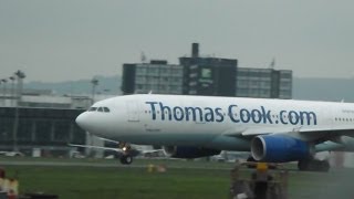 Thomas Cook Airbus A330-200 Takeoff Glasgow! HD