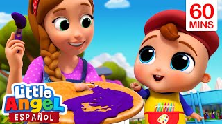 Bebé Juan aprende a mezclar colores | Canciones Infantiles con Bebé Juan| Little Angel Español