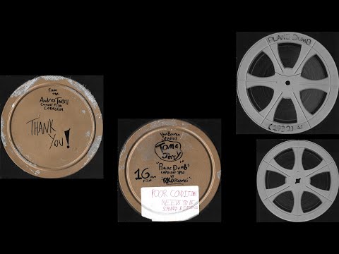 Tom And Jerry Plane Dumb 1932 16mm USA Black And White Sound Film Reel Print DAMAGED