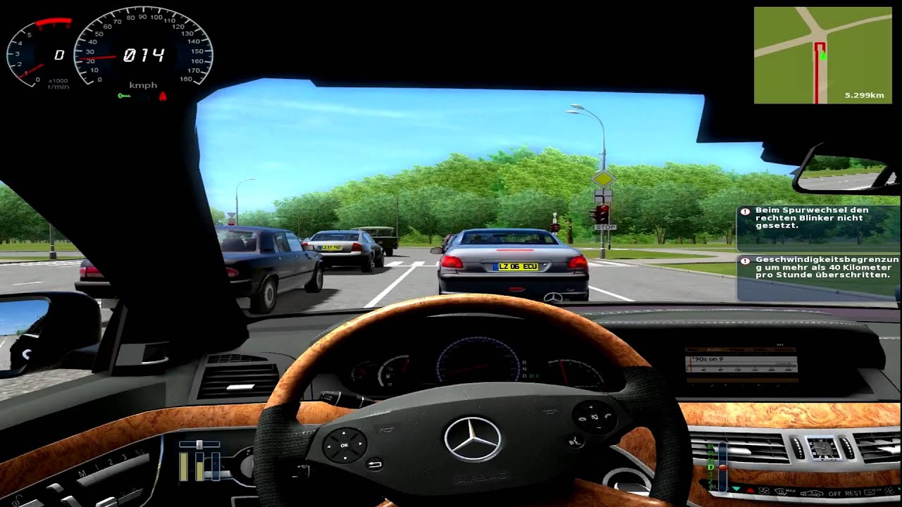 City car driving мерседес
