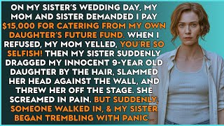 At My Sister’S Wedding, I Refused $15,000, She Dragged My Daughter By The Hair, But Suddenly...