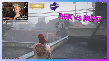 Ray Reacts To BSK vs RUST At Mirror Park | NoPixel GTA RP