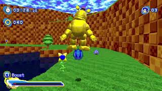 Srb2 modern Sonic vs fredbear #sonic #modernsonic #fnaf #fredbear #srb2mods #srb2 