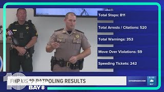Law enforcement stops more than 800 drivers along US 19 on Wednesday