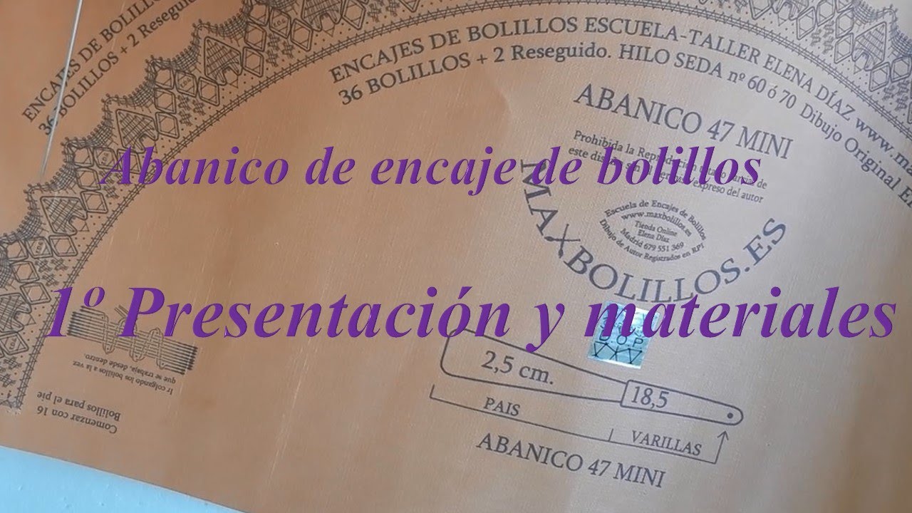 01 Abanico 47 mini Maxbolillos: Presentación y materiales